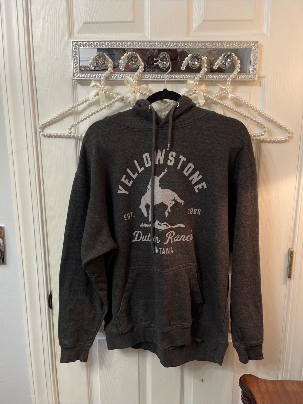 Yellowstone Dark Gray Pullover Hoodie